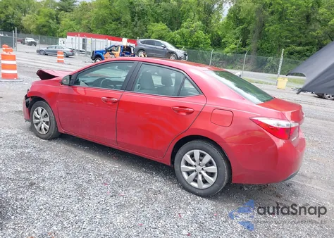 2015 Toyota Corolla Le z USA, uszkodzony, nr VIN 2T1BURHEXFC301228